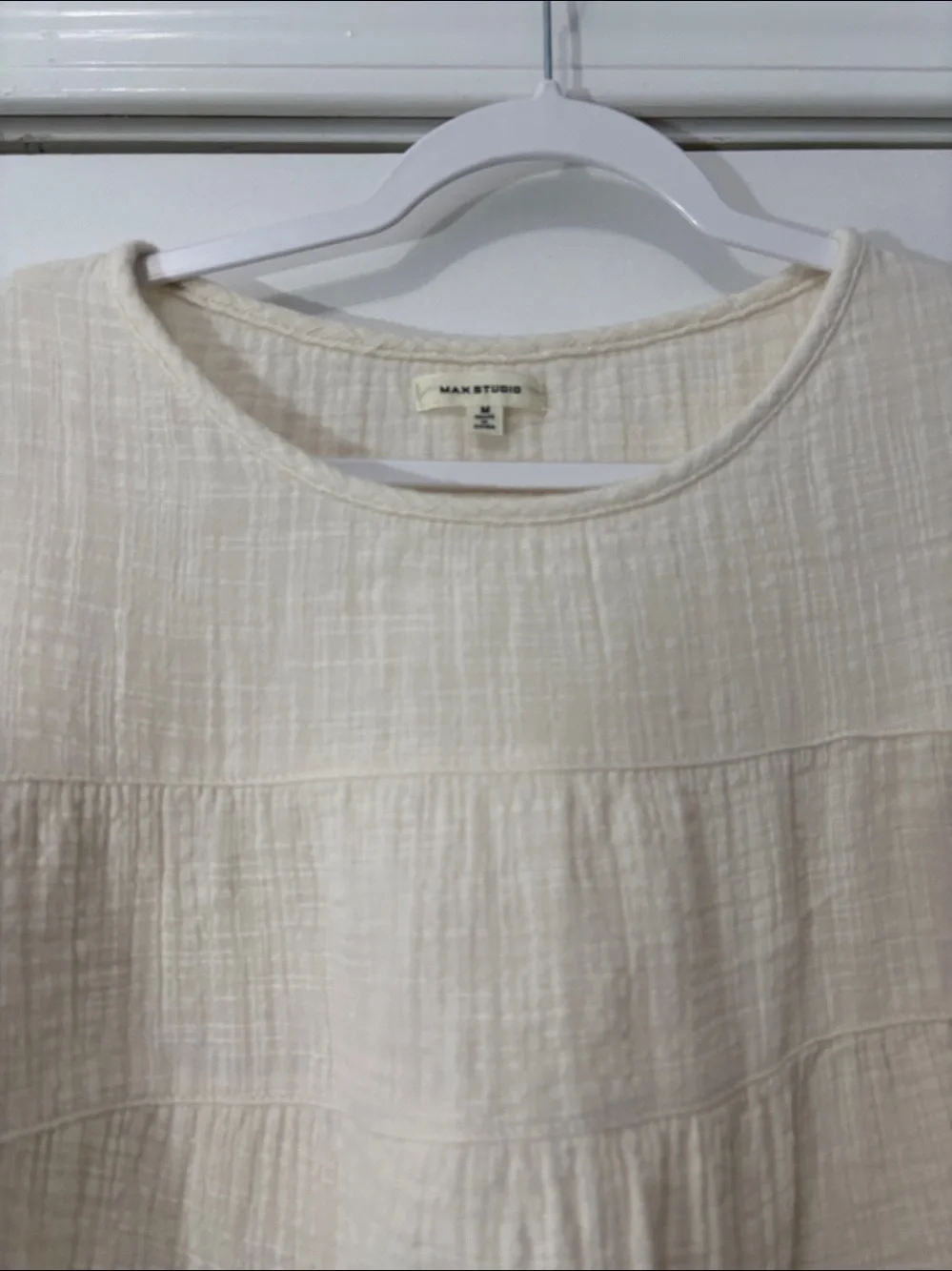Max Studio babydoll top Size Medium - Picture 2 of 3